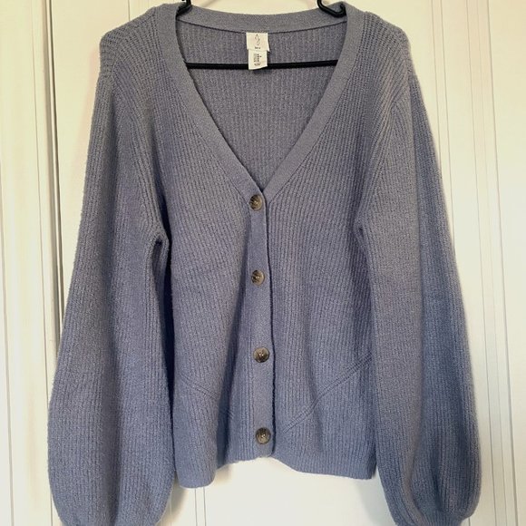 Joie Medium Sweater Lavender Button Down Sweater | Size Medium - Picture 2 of 6